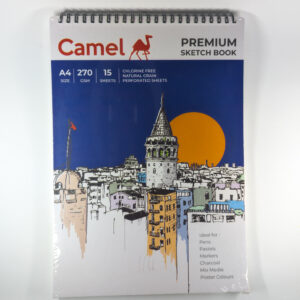 Camel Premium Sketch Book – A4, 270 GSM, 15 Acid-Free Sheets